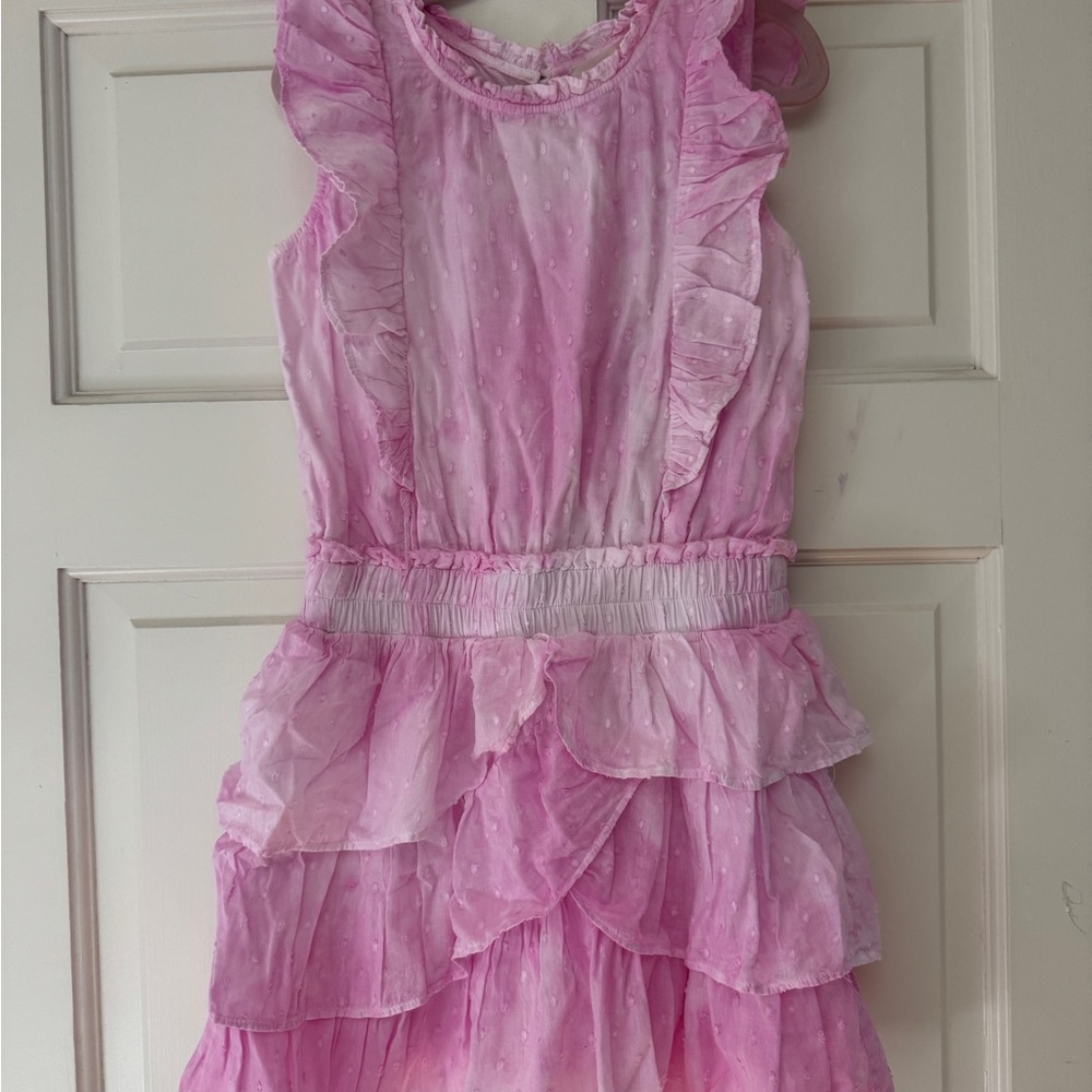 LoveShackFancy Decker Heritage dress in Peony Pink